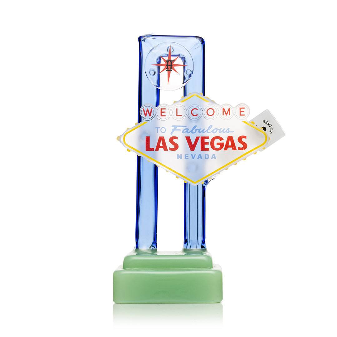 Hemper Las Vegas Sign Glass Bong