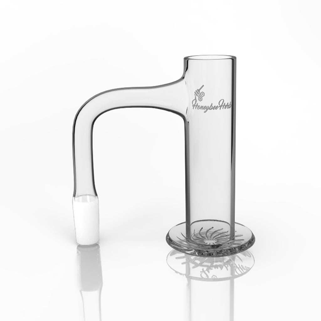 Black Line Long Neck Beehive Quartz Banger (14mm, 90°)