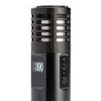 a black lighter with a digital clock on it