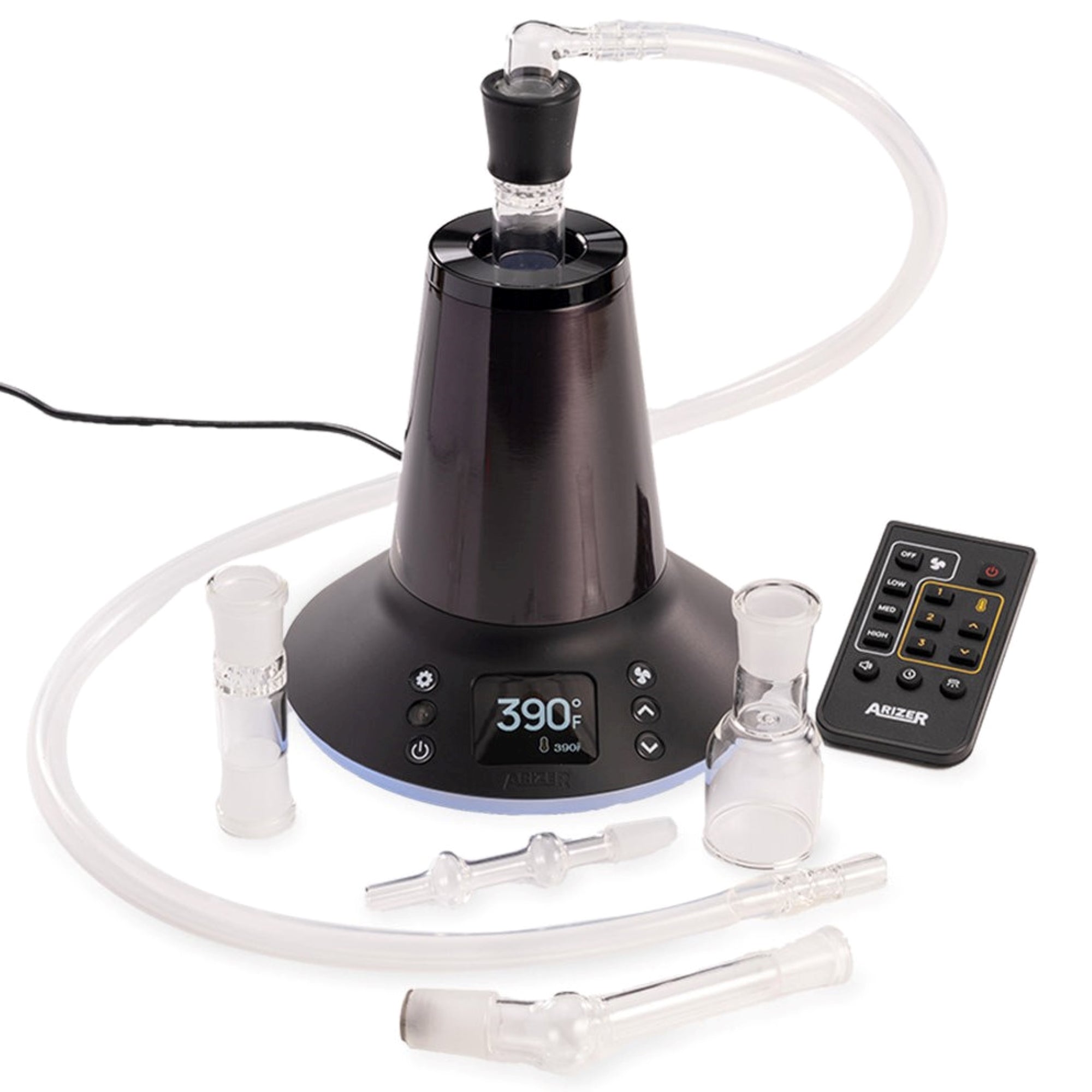 a picture of a blender with a remote control