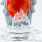 Puffco Peak Glass Rocket Ship Attachment Close Up