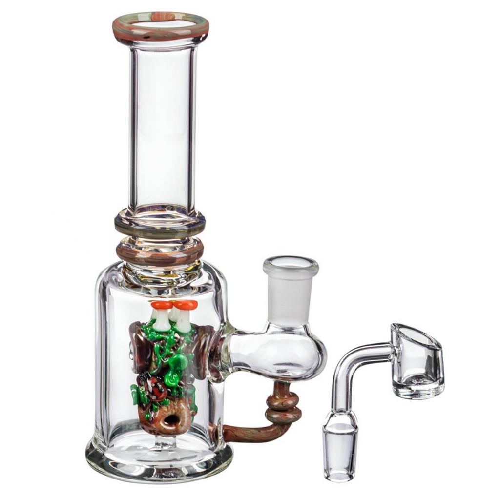 Empire Glassworks “Renew the Redwoods” UV Mini Beaker Bong 🌲