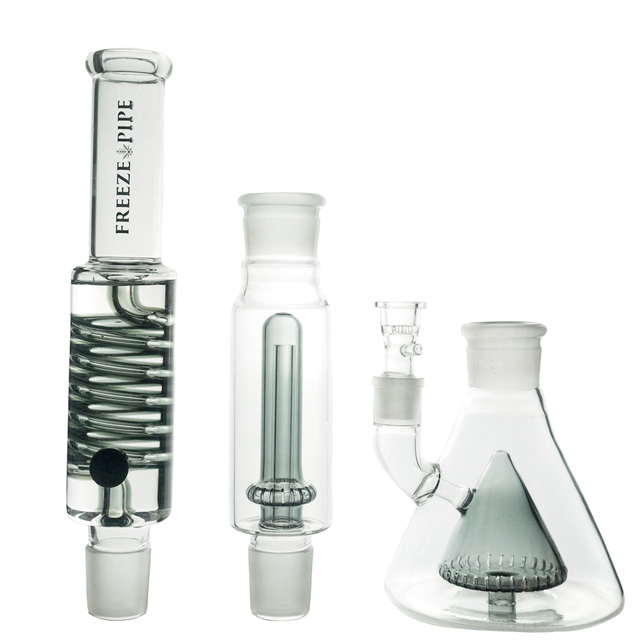 Freeze Pipe Dual Beaker Bong Detached