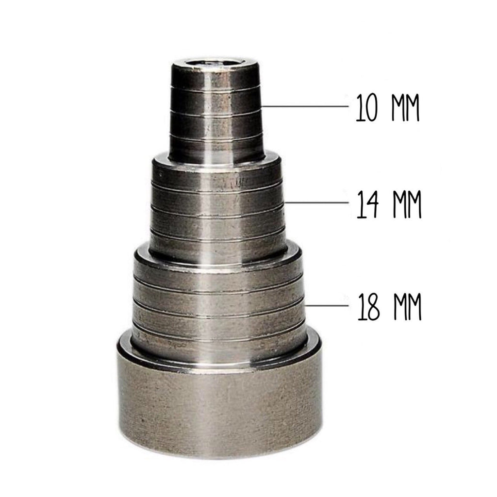 Fully Universal Titanium Nail w. Quartz Dish (6-in-1)