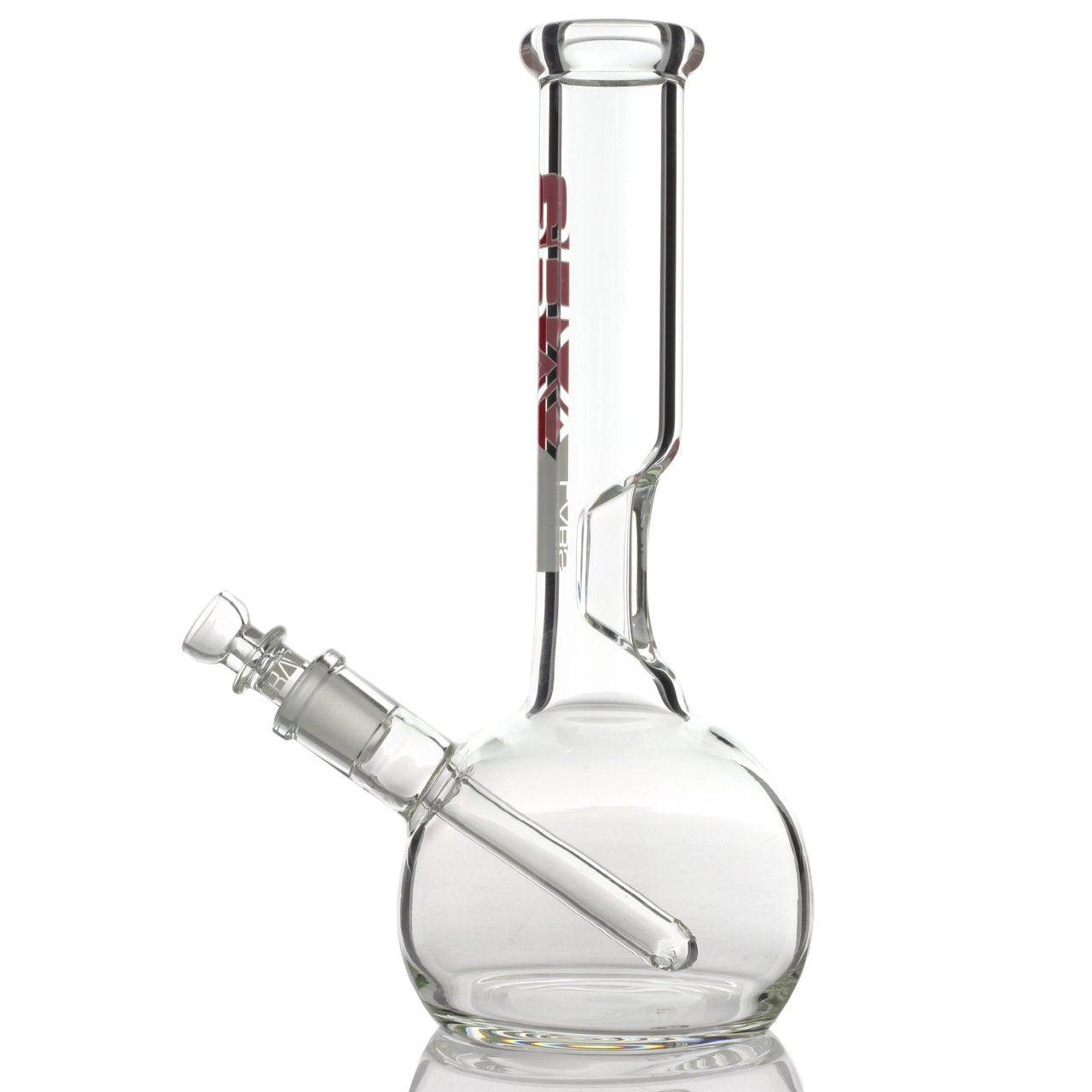Grav® 8” Bubble Base Beaker Bong - Clear