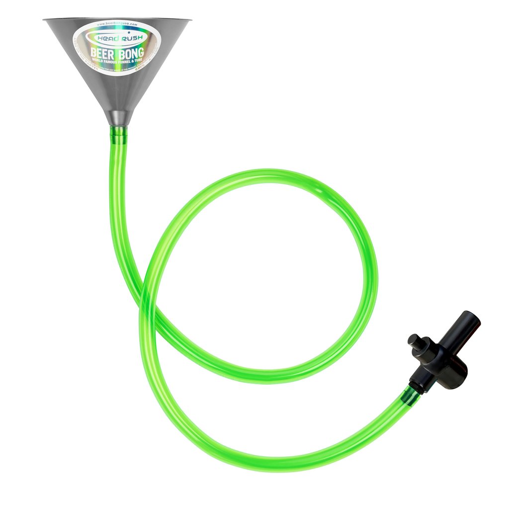 Head Rush 6 ft. Beer Bong Funnel w. On/Off Valve 🍺