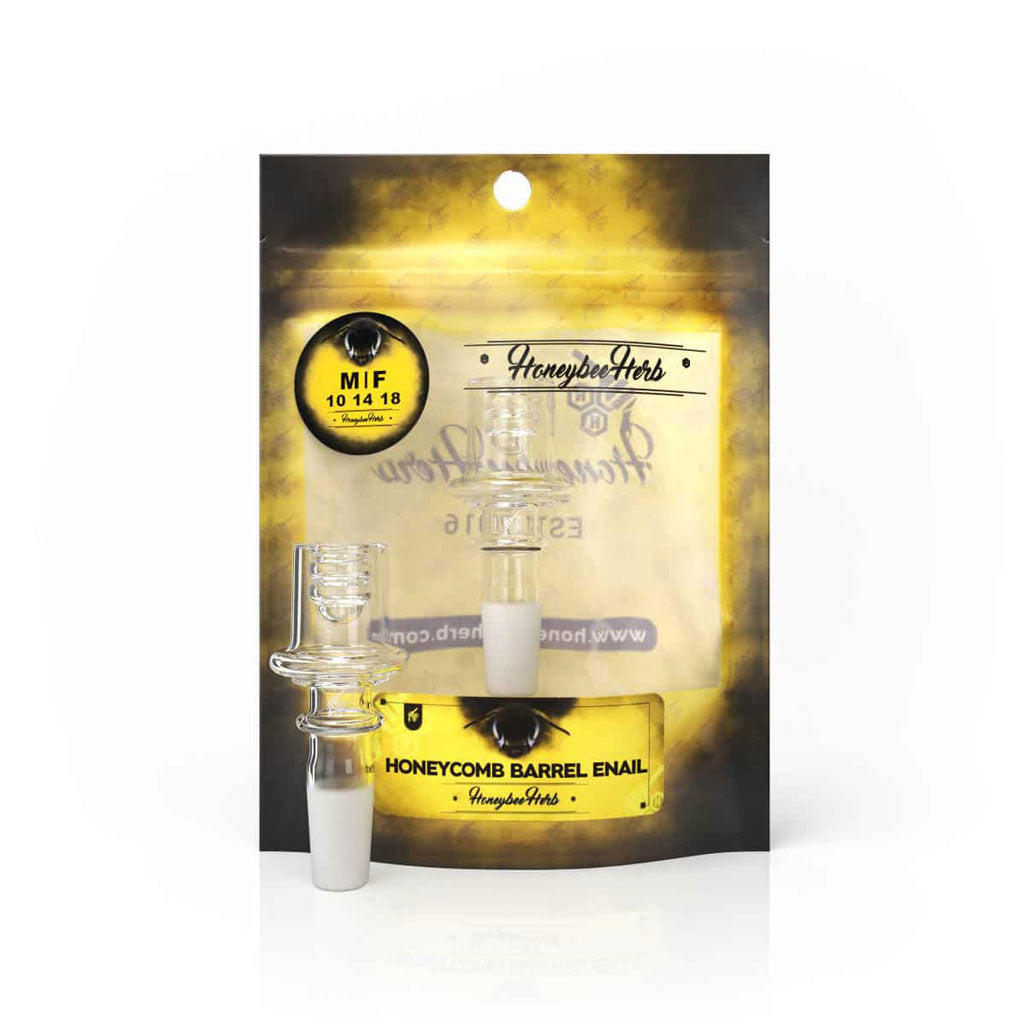 YL Honeycomb Barrel Quartz Enail (10/14mm, 90°)