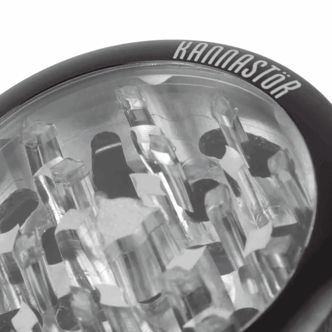 Kannastor 2.5” Clear Top Jar Body 4pc Grinder