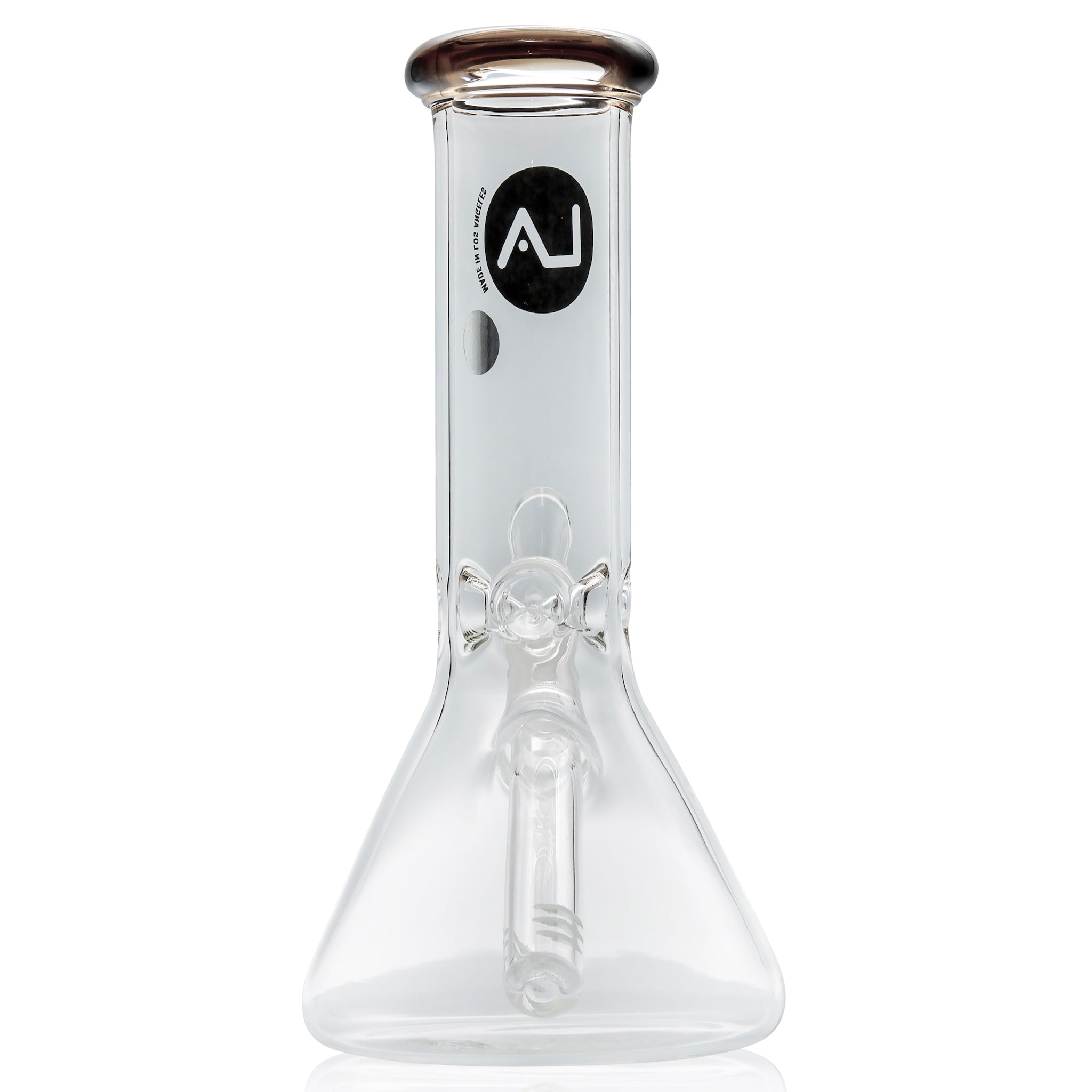 LA Pipes 8” Color Accented Mini Beaker Bong