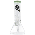 LA Pipes 8” Color Accented Mini Beaker Bong