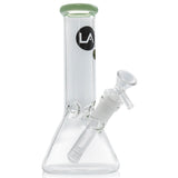 LA Pipes 8” Color Accented Mini Beaker Bong