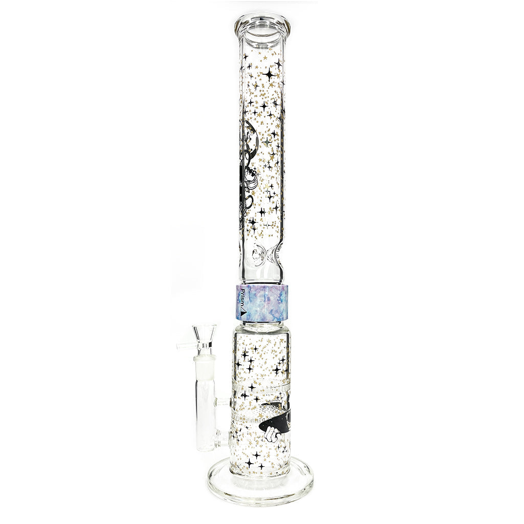 Prism Pipes 19” Spaced Out Honeycomb Perc Straight Tube Bong