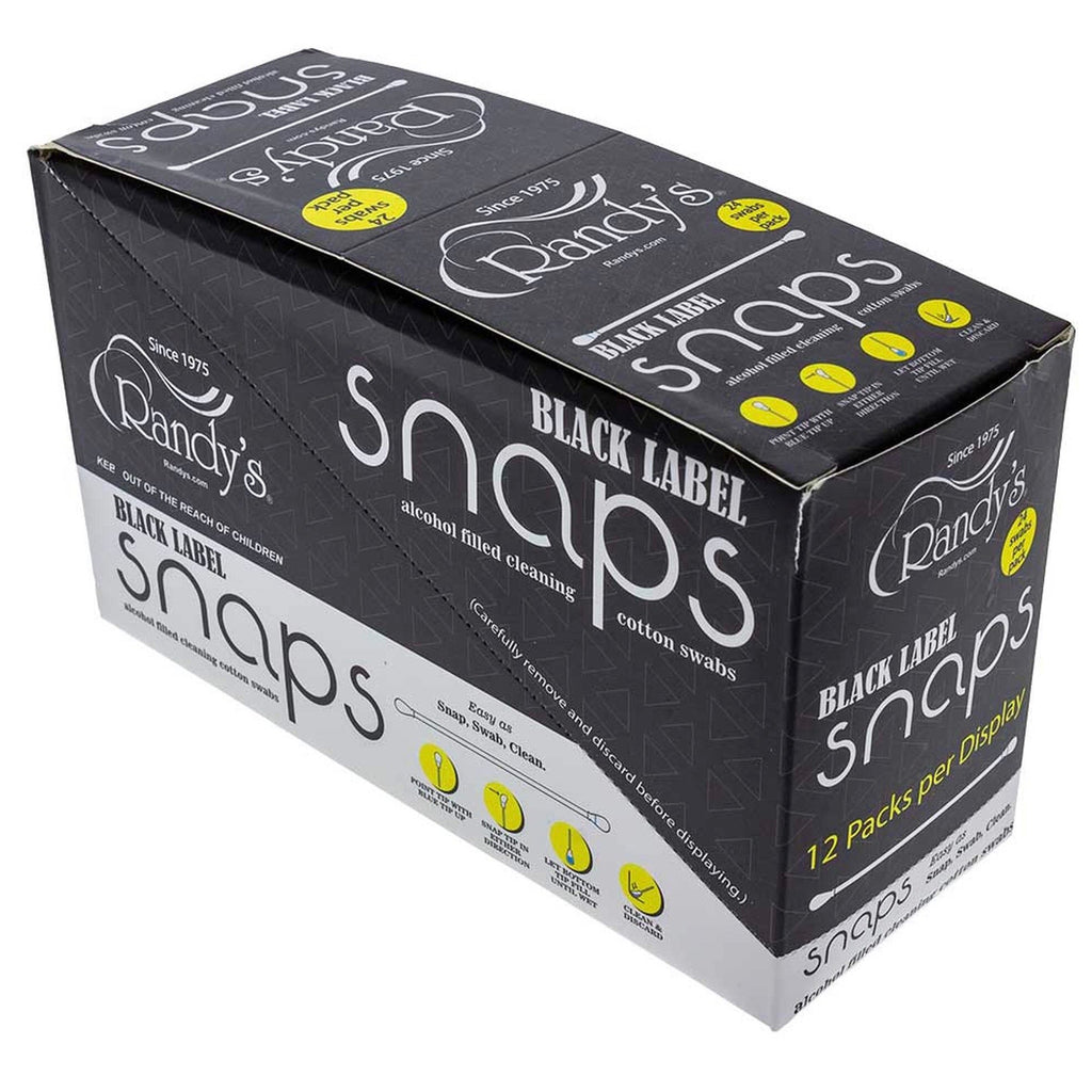 Randy’s Black Label Snaps - Alcohol Filled Cotton Swabs