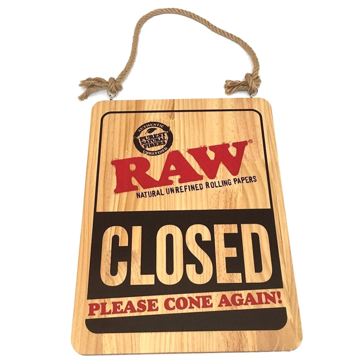 Paper Open Sign Raw® Rolling Papers Open/Closed Wooden Sign – Far&Dotter