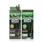 Pre-Rolled 2PK King Size Glass Tipped Hemp Rolls | 12ct Display