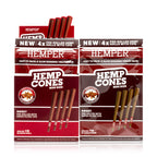 Pre-Rolled Mini Size Paper Tip Hemp Cones | 4PK Display