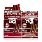 Pre-Rolled Mini Size Paper Tip Hemp Rolls | 4PK Display
