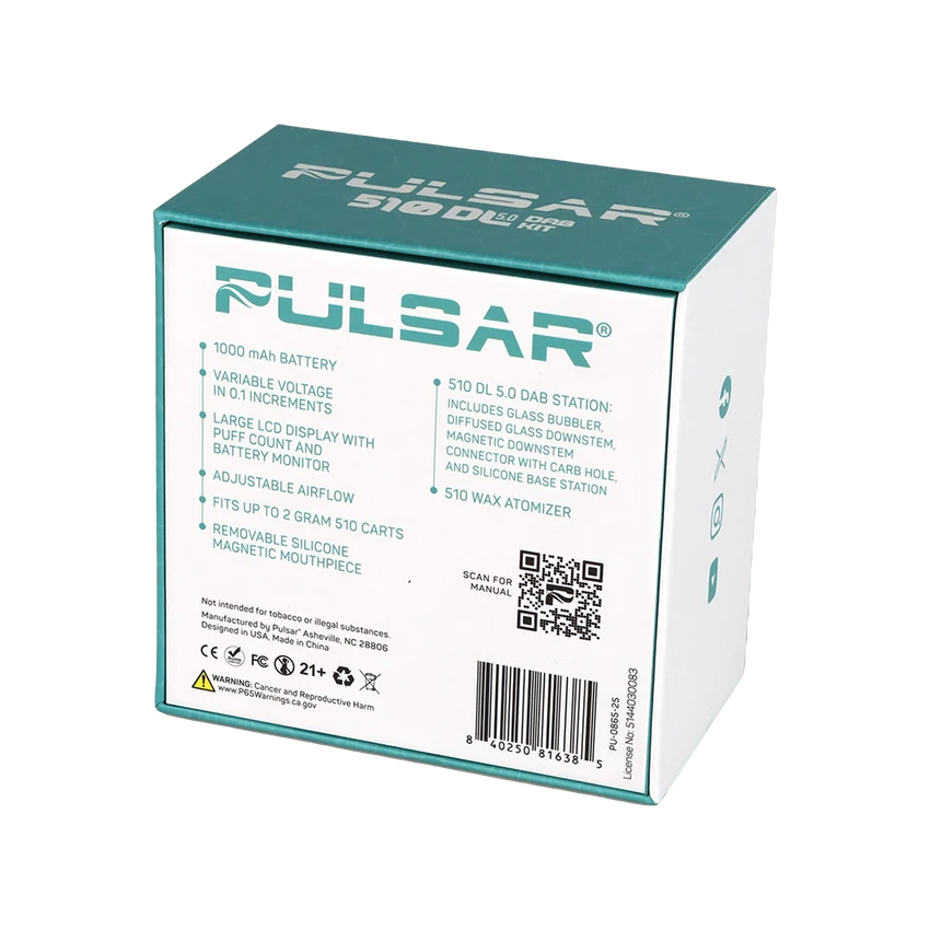 Pulsar 510 DL 5.0 Vape with Dab Station Kit 🍯