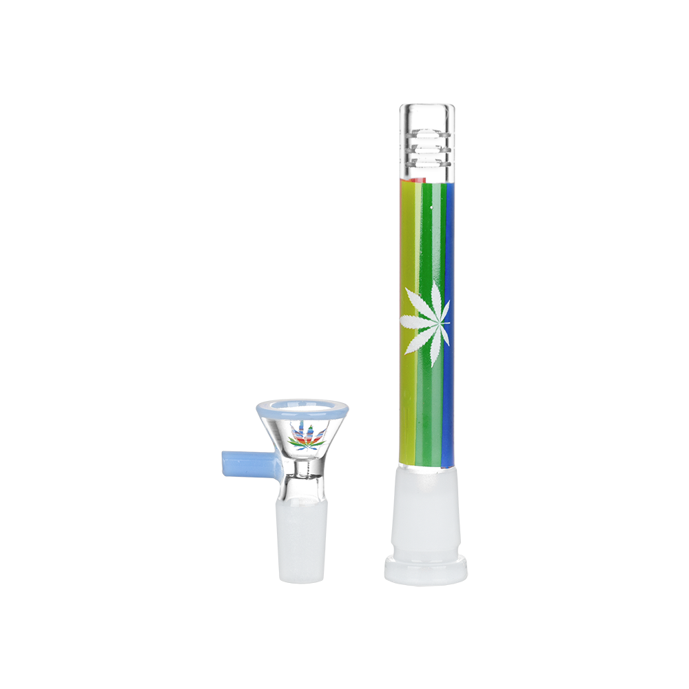 Pulsar Rainbow Pride Glass Beaker Bong